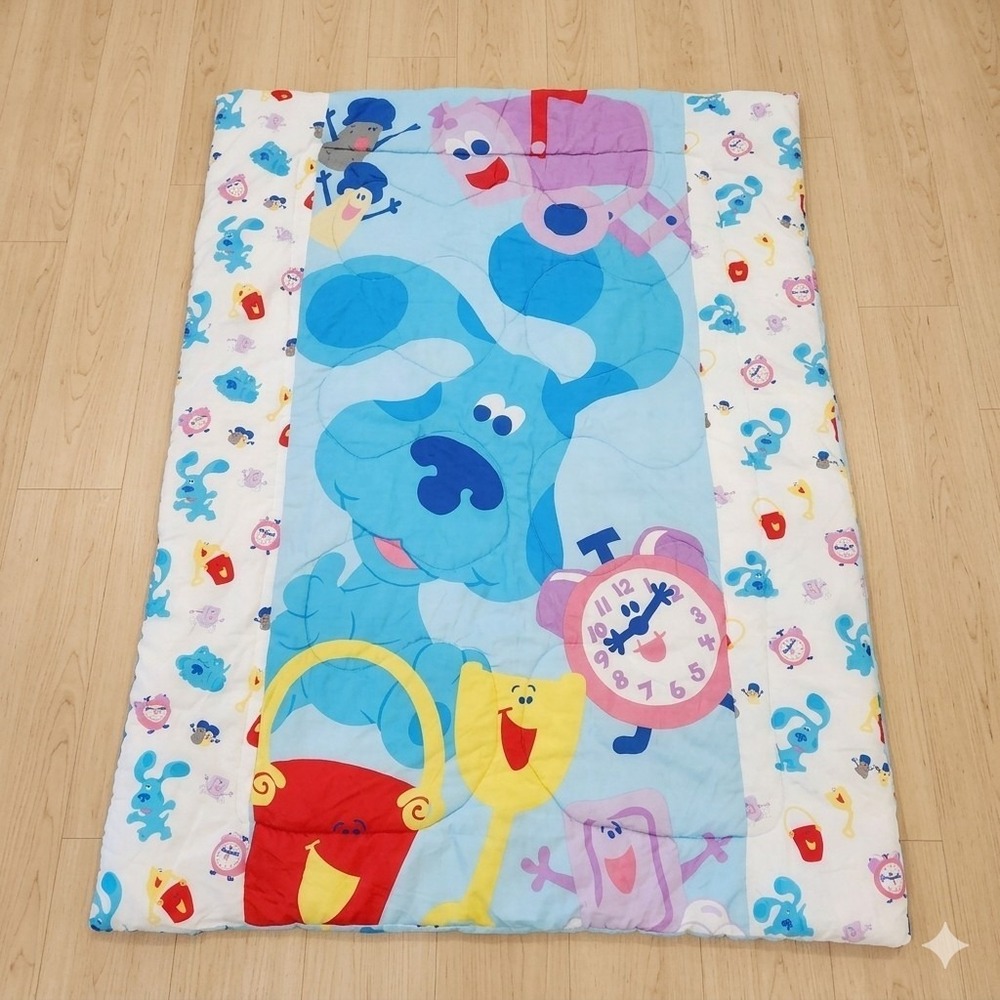 RARE Vintage Y2K 2000 Blues Clues Comforter Twin Size Blanket Nick JR